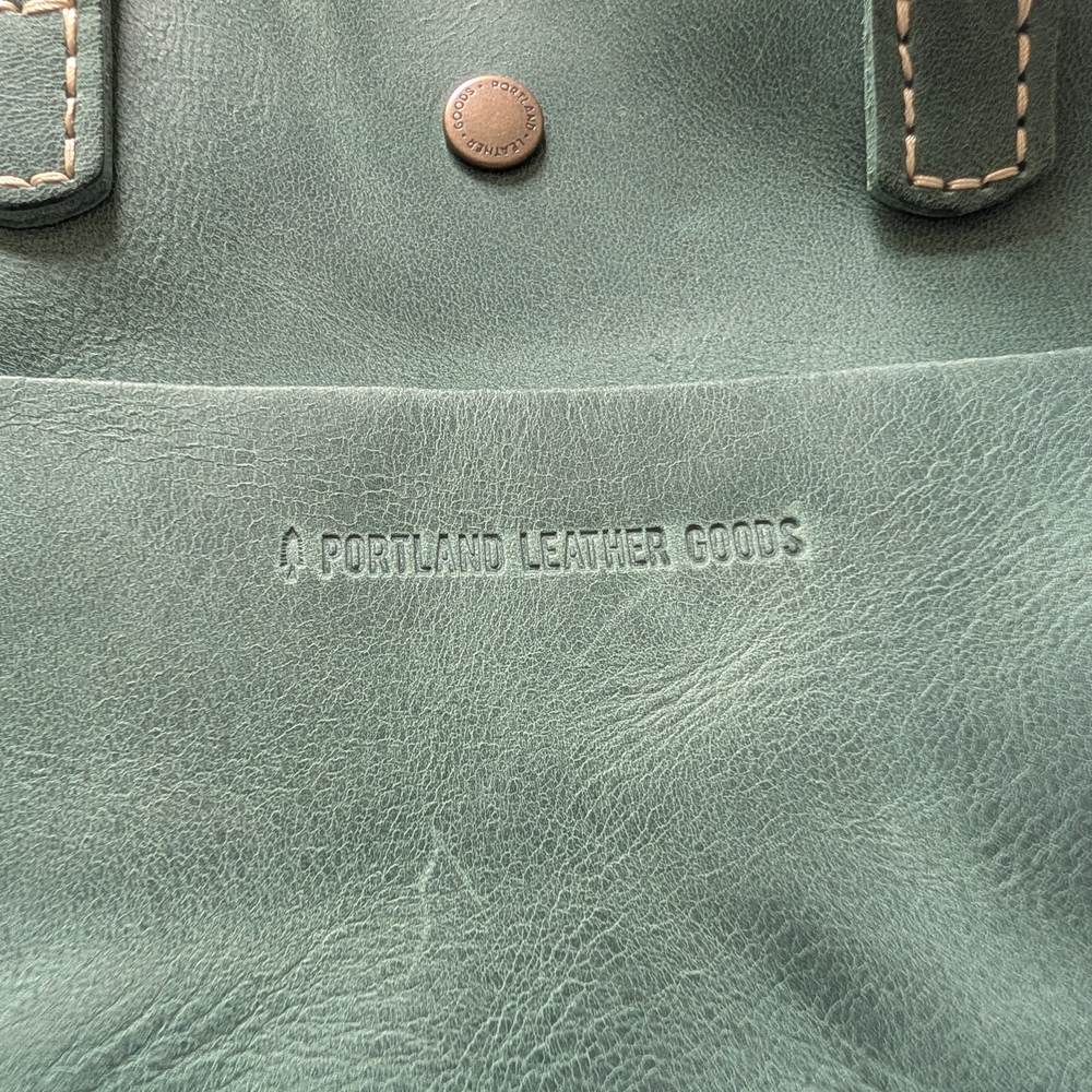 Portland Leather Goods Mini Crossbody Tote – Reef Green Full Grain Leather -BNNU - Picture 8 of 10